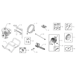 JOHN DEERE Pressure Washer 020333-0 - Model Identification Image